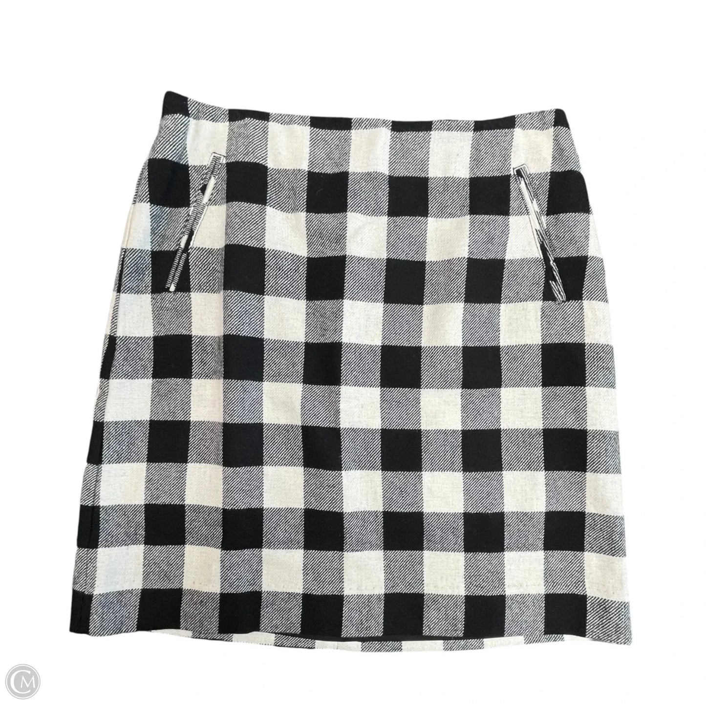 Skirt Midi By Talbots In Black & White, Size: 8