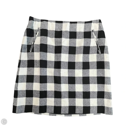 Skirt Midi By Talbots In Black & White, Size: 8