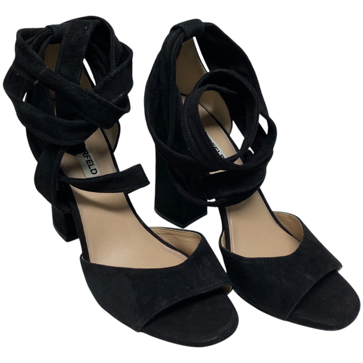 Shoes Heels Block By Karl Lagerfeld In Black, Size: 7