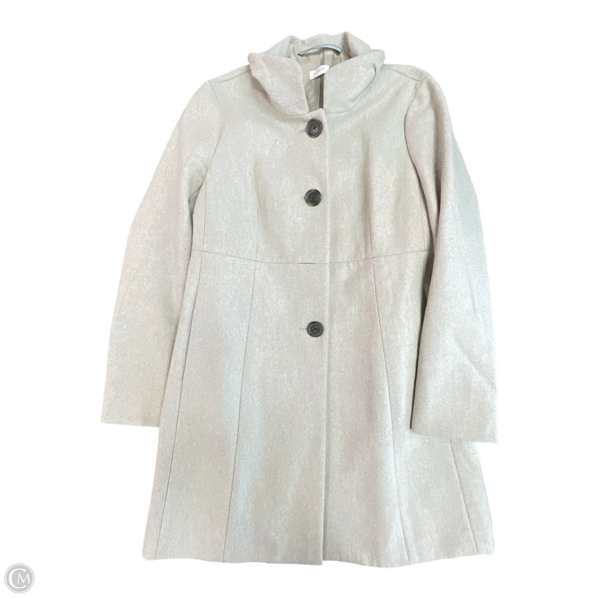 Coat Wool By J. Crew In Beige, Size: M