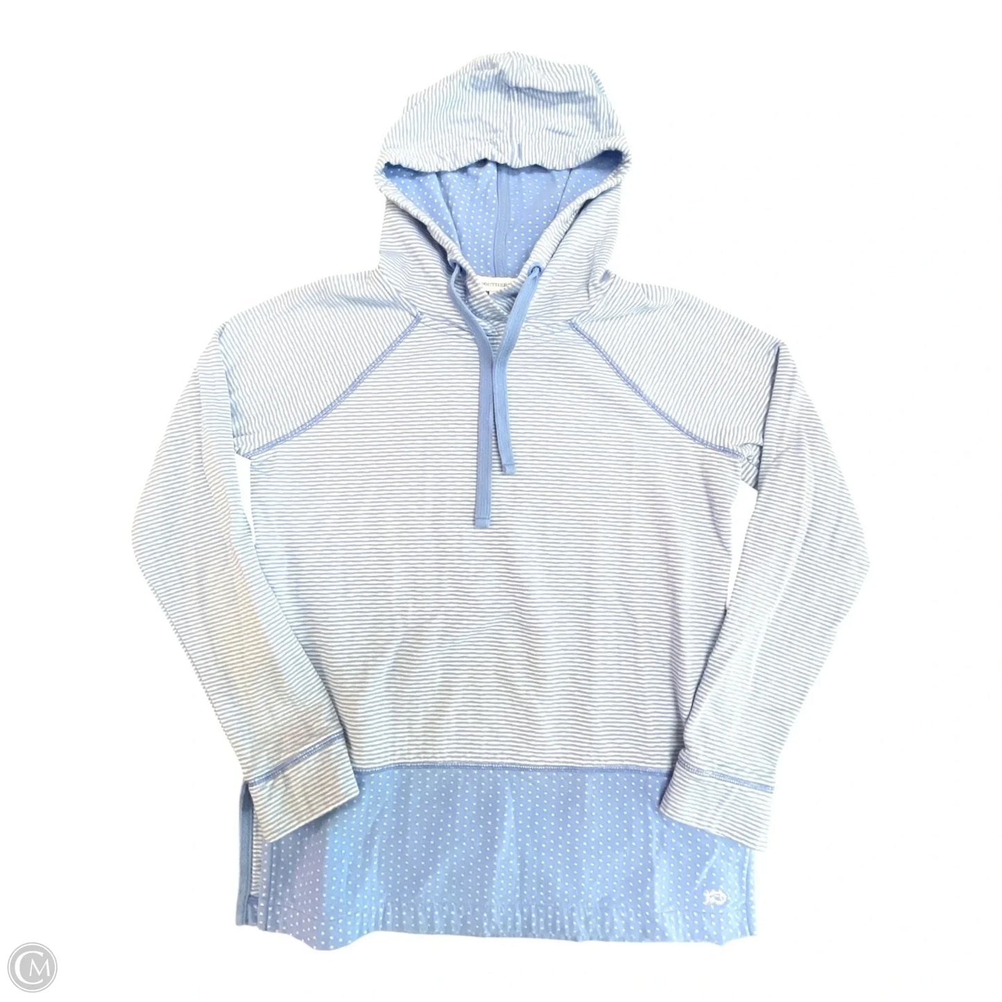 Sweatshirt Hoodie By Southern Tide In Blue & White, Size: Xs