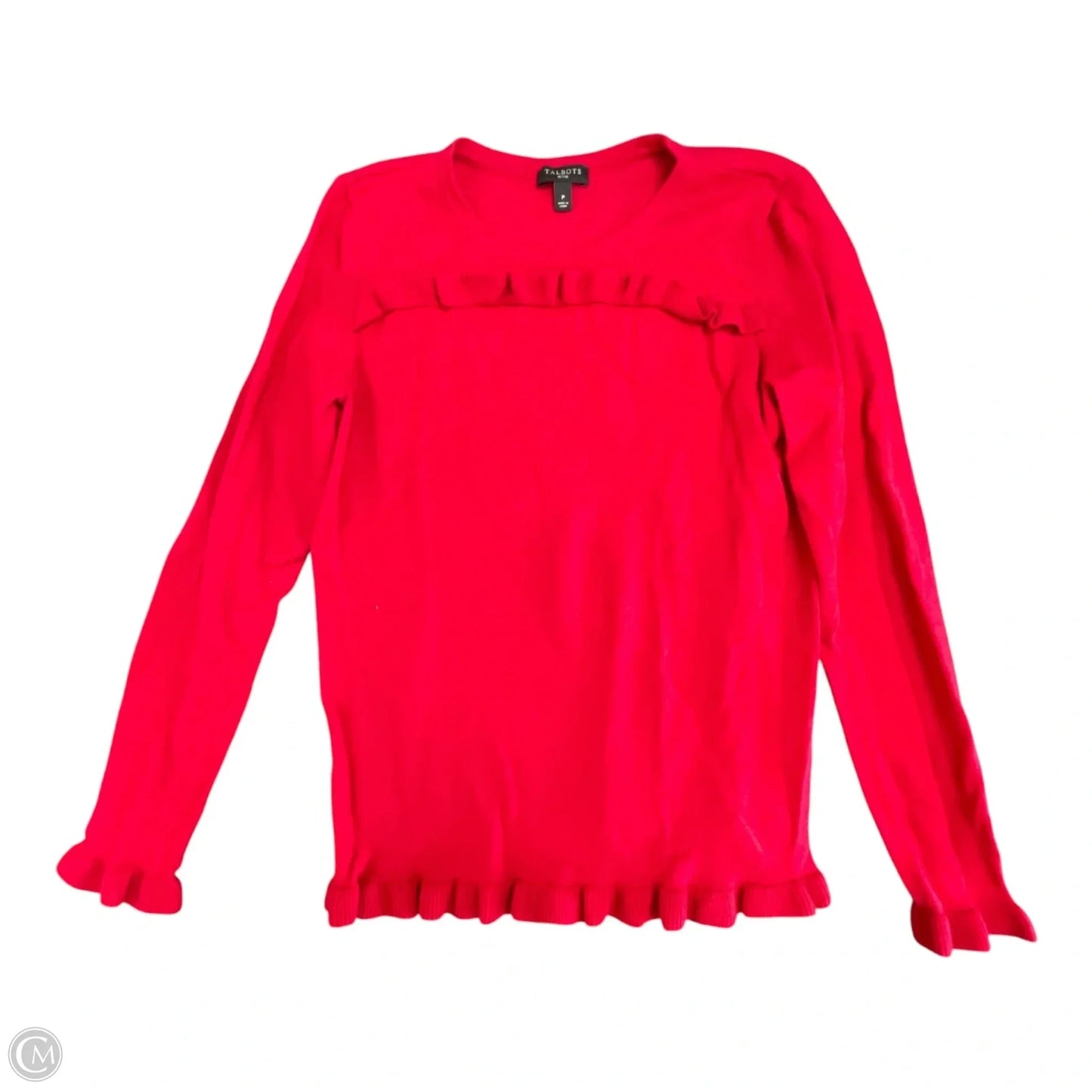 Sweater By Talbots In Red, Size: Sp