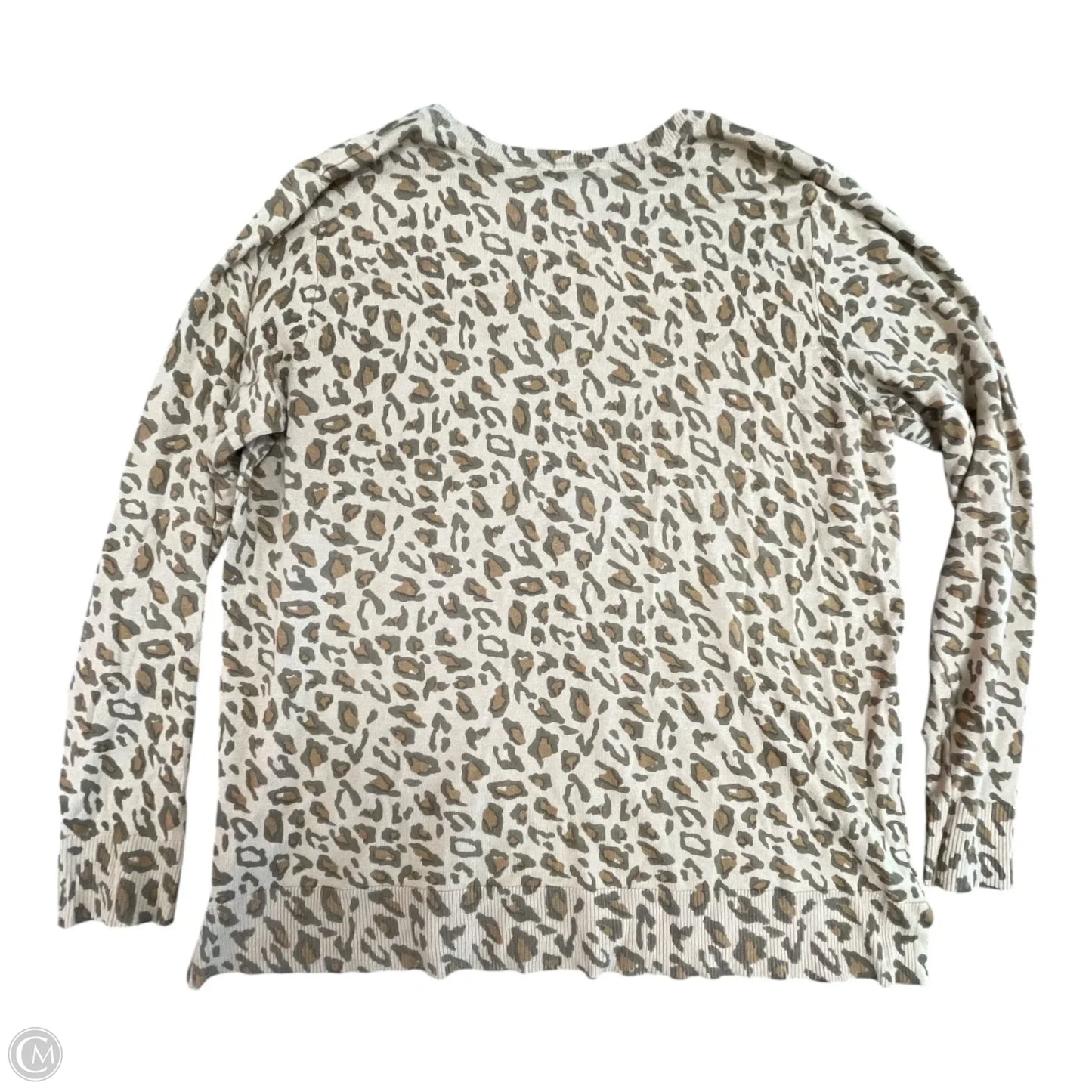 Top Long Sleeve By Style And Company In Animal Print, Size: Xl