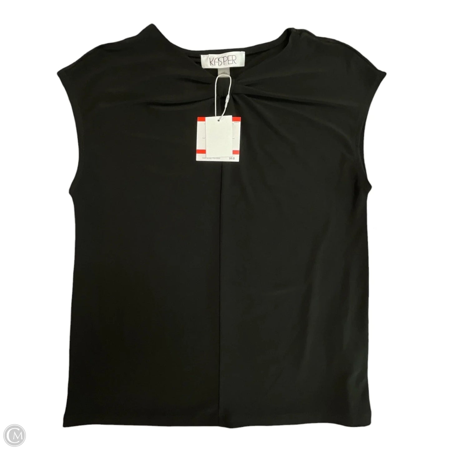 Top Sleeveless By Kasper In Black, Size: Xs