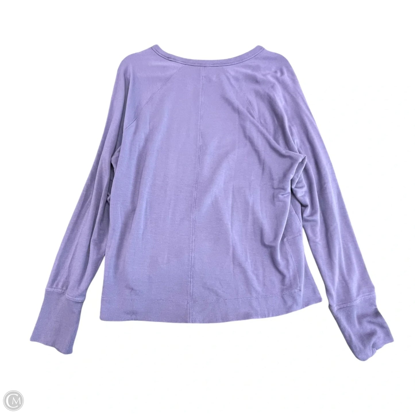 Top Long Sleeve By Athleta In Purple, Size: L