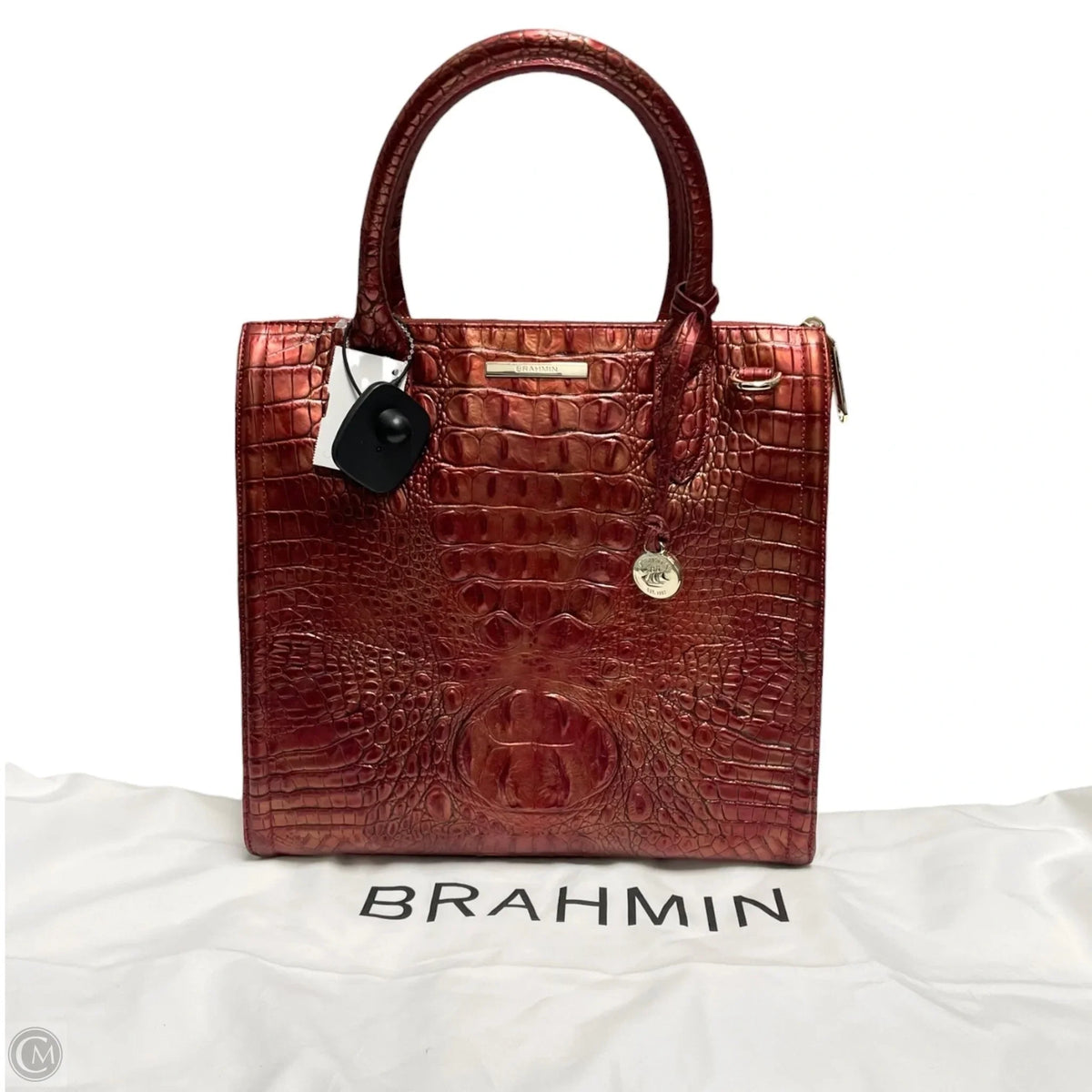 Handbag Designer By Brahmin, Size: Medium