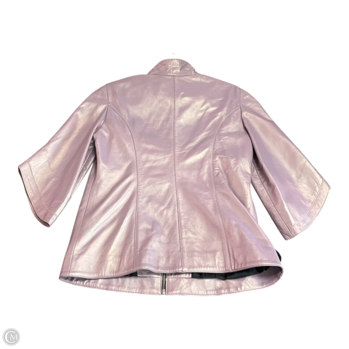 Jacket Leather By MEFI In Purple, Size: M