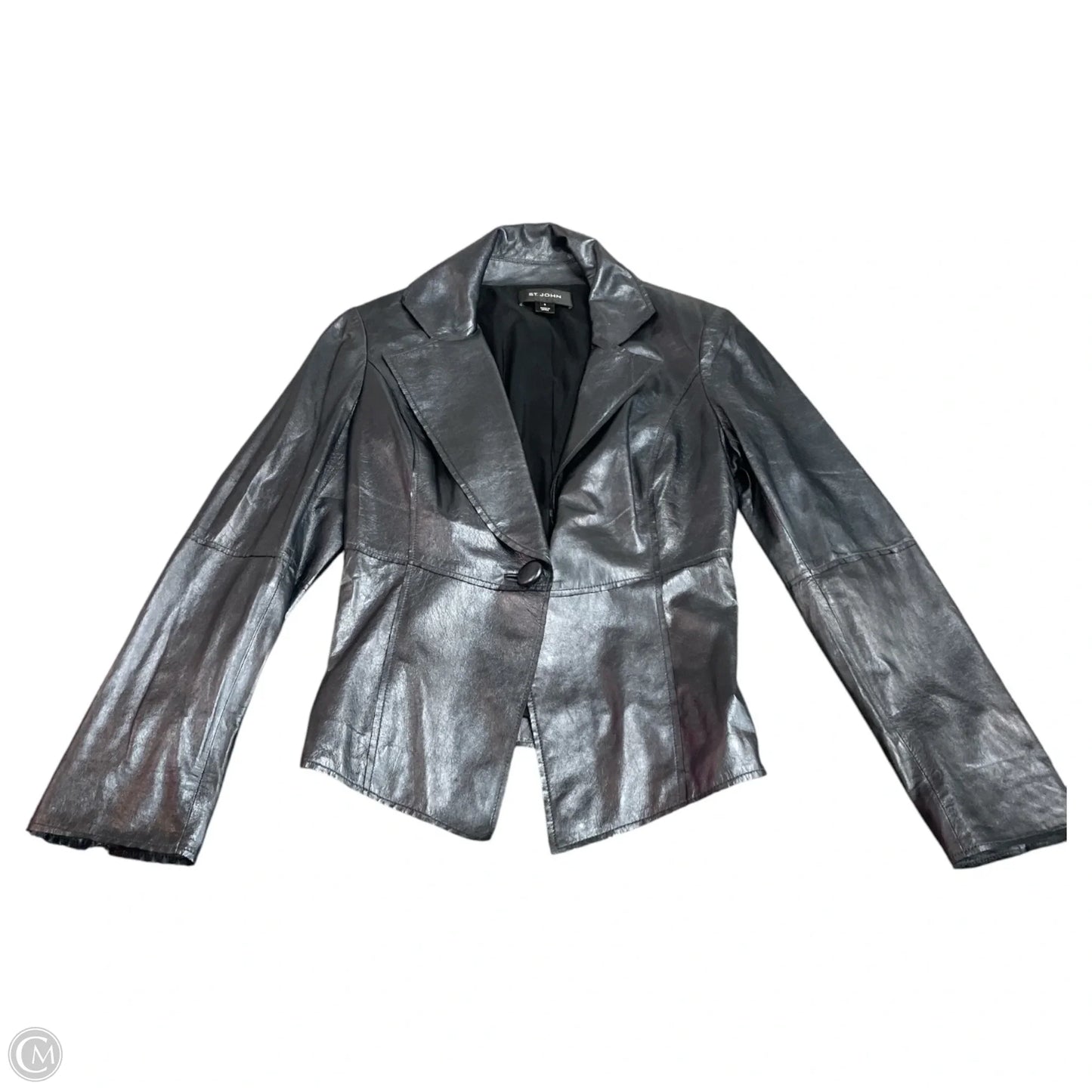 Blazer Designer By St. John In Black, Size: 8