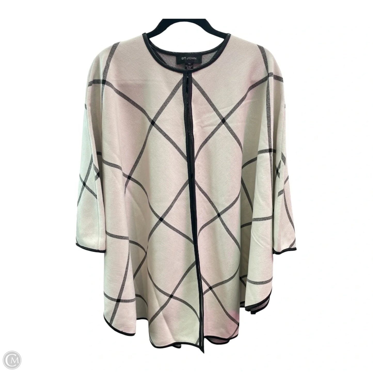 Shawl Designer By St. John In Black & White, Size: S
