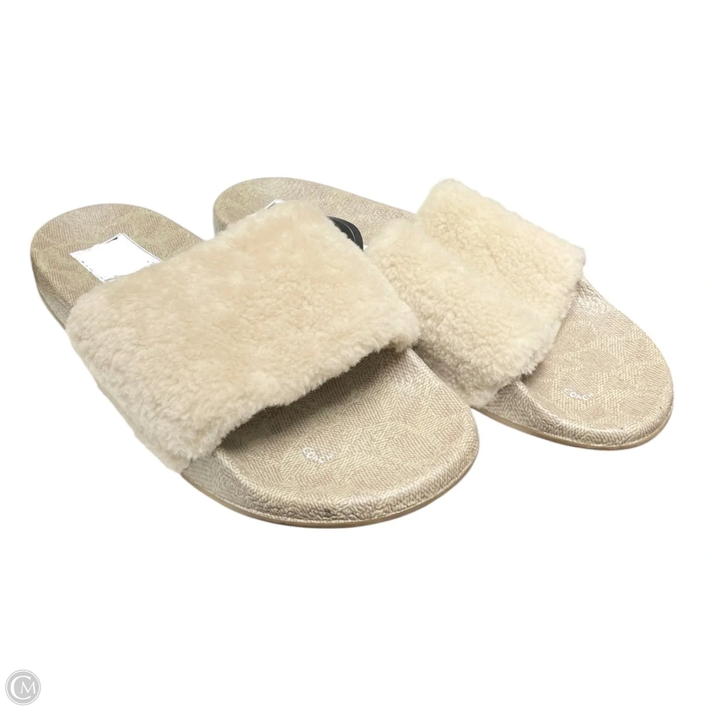 Sandals Designer By Coach In Cream, Size: 10