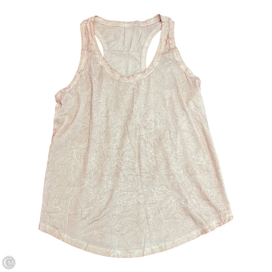 Athletic Tank Top By Lululemon In Pink, Size: S
