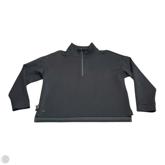 Sweatshirt Collar By Talbots In Black, Size: L