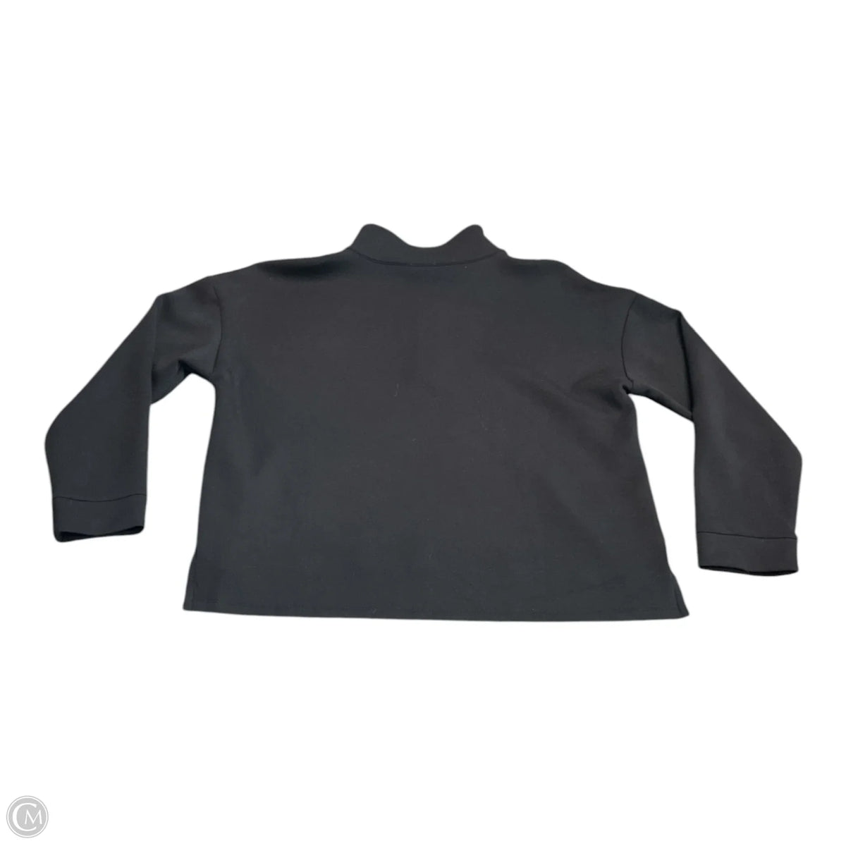 Sweatshirt Collar By Talbots In Black, Size: L