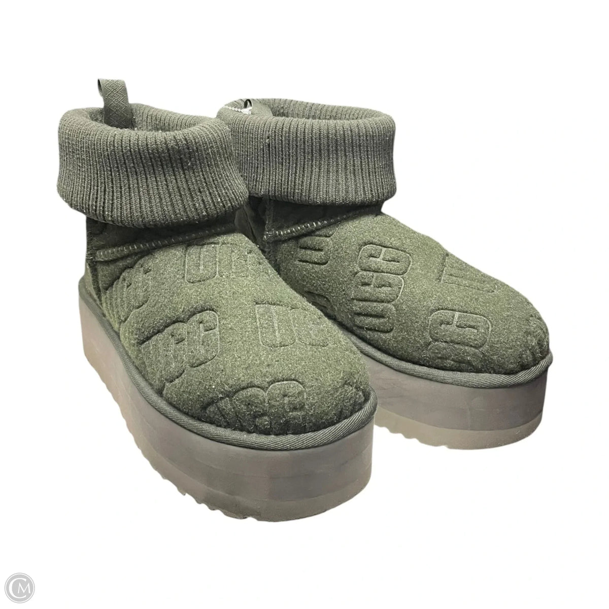 Boots Designer By Ugg In Green, Size: 8