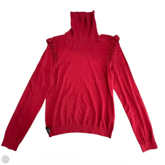 Sweater Designer By Kate Spade In Red, Size: L