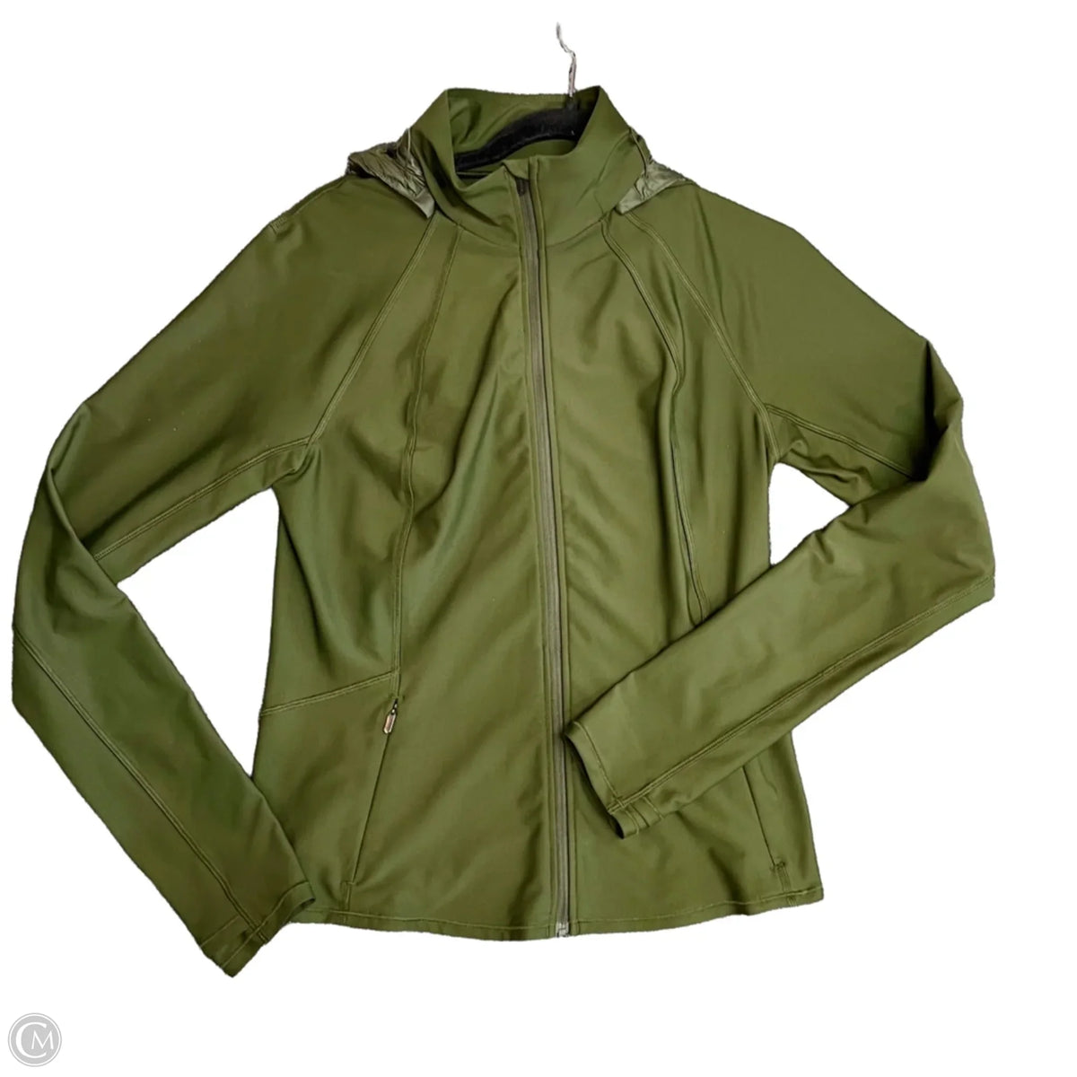 Athletic Jacket By Athleta In Green, Size: M