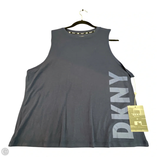 Athletic Tank Top By Dkny In Blue, Size: Xl