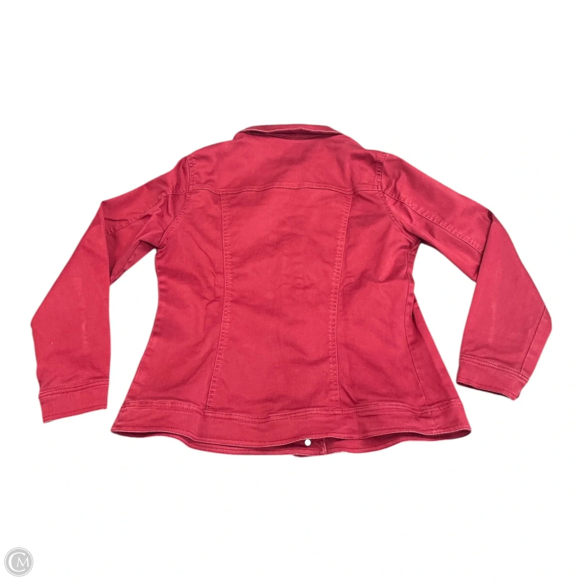Jacket Denim By Dg2 In Red, Size: S