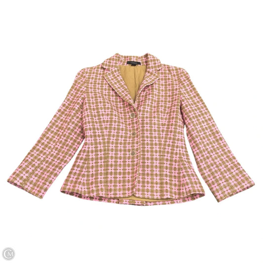 Blazer By Express In Pink & Tan, Size: 2