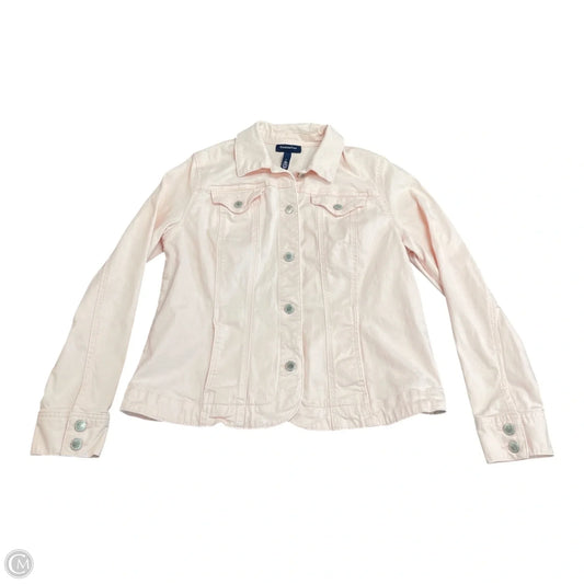 Jacket Denim By Charter Club In Pink, Size: L