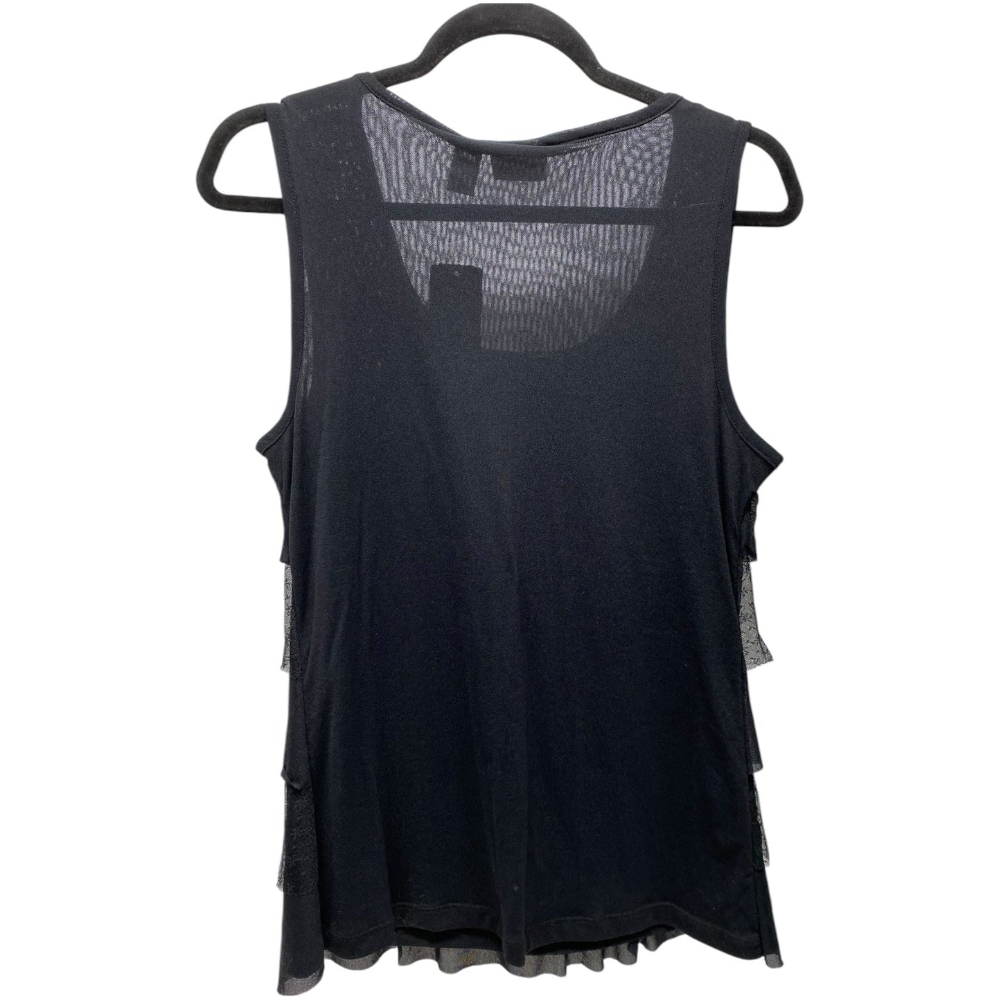 Top Sleeveless By Chicos In Black, Size: M