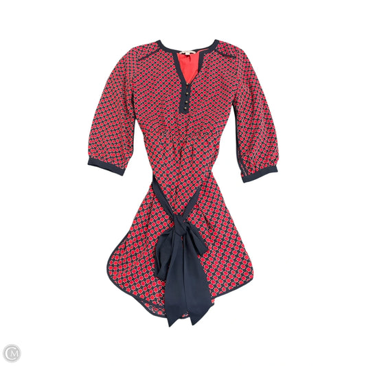 Dress Casual Short By Banana Republic In Blue & Red, Size: 4