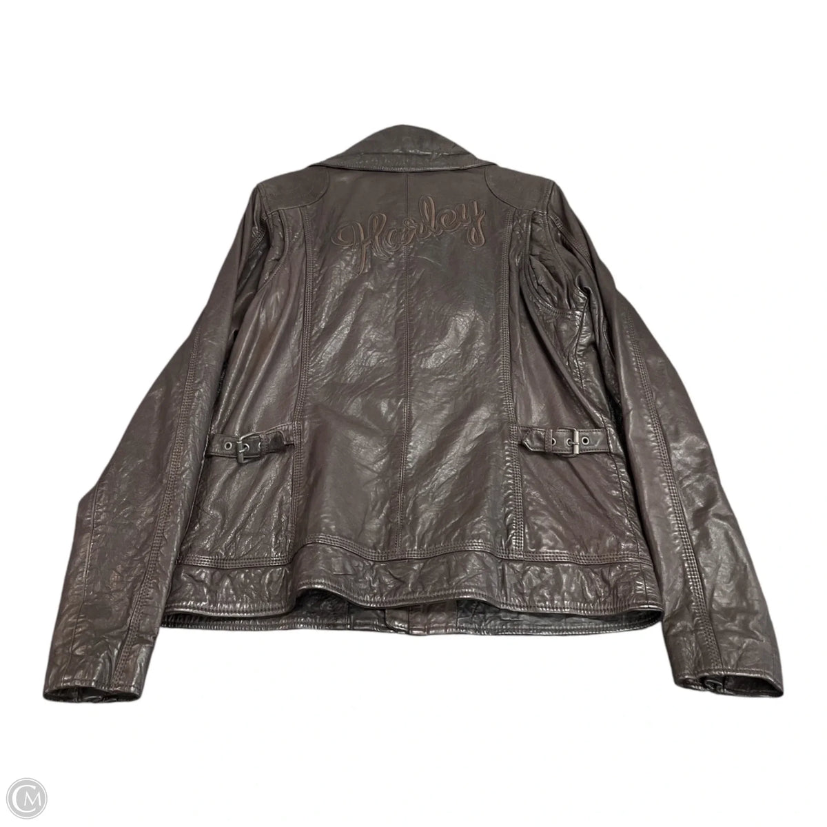 Jacket Leather By Harley Davidson In Brown, Size: Xl