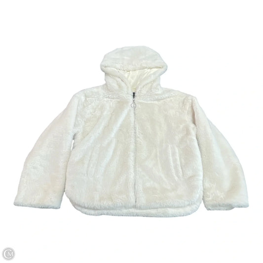 Jacket Faux Fur & Sherpa By Forever 21 In White, Size: Xs