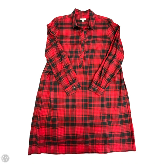 Dress Casual Short By J. Jill In Plaid Pattern, Size: M