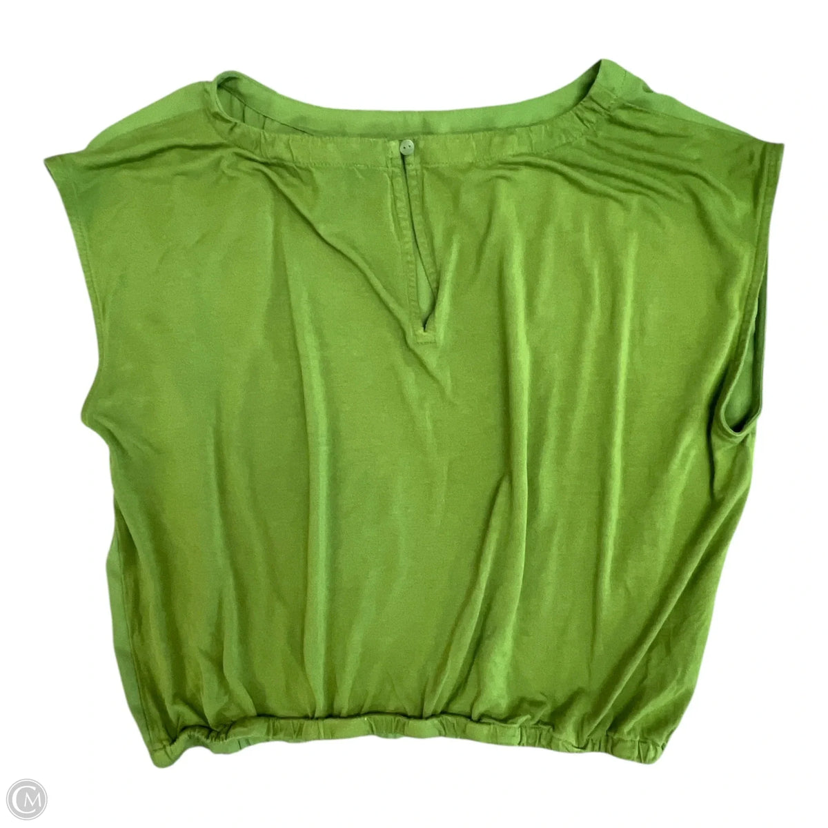 Top Short Sleeve By Loft In Green, Size: M