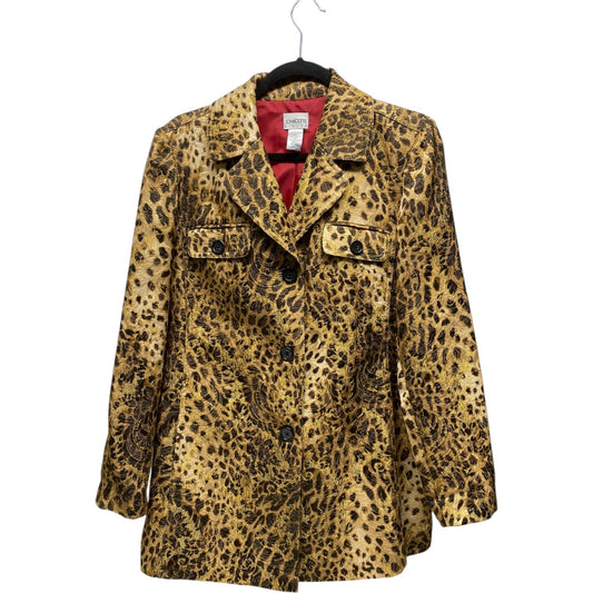 Blazer By Chicos In Animal Print, Size: M