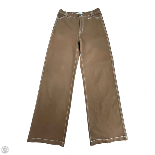 Pants Wide Leg By Madewell In Brown, Size: 8