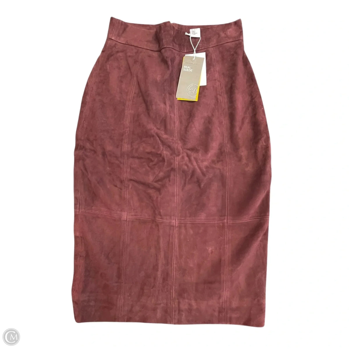 Skirt Midi By H&m In Maroon, Size: 4