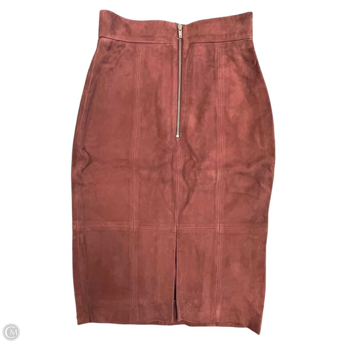 Skirt Midi By H&m In Maroon, Size: 4