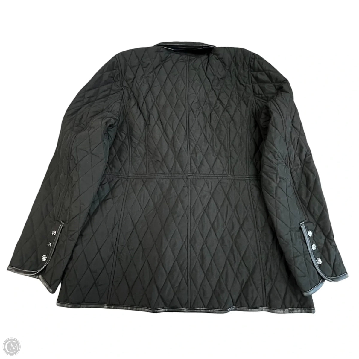 Jacket Puffer & Quilted By Chicos In Black, Size: L