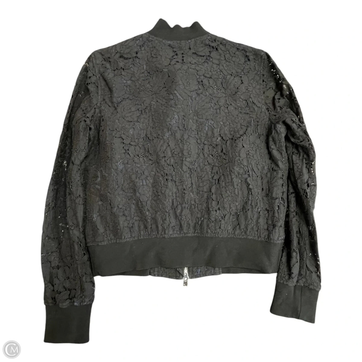 Jacket Designer By Diane Von Furstenberg In Black & Blue, Size: Sp