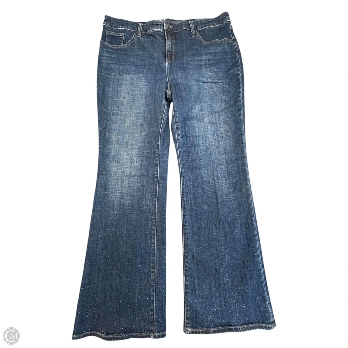 Jeans Flared By Chicos In Blue, Size: Xl
