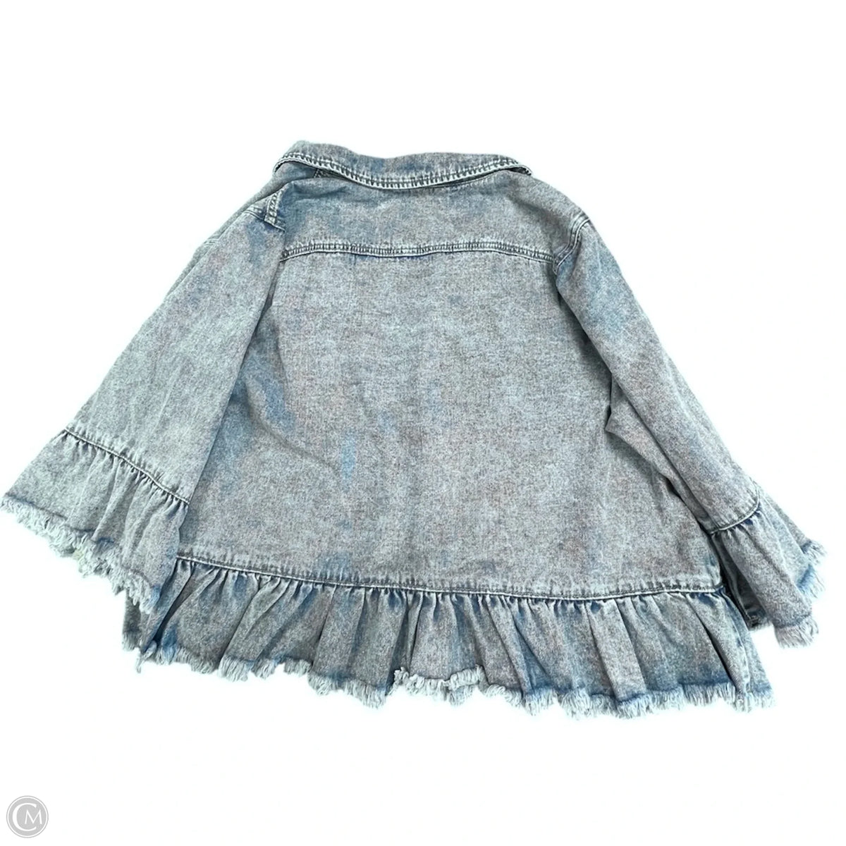 Jacket Denim By Clothes Mentor In Blue, Size: 2x