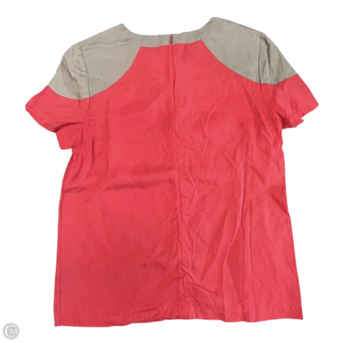 Top Short Sleeve By Cma In Brown & Red, Size: 4