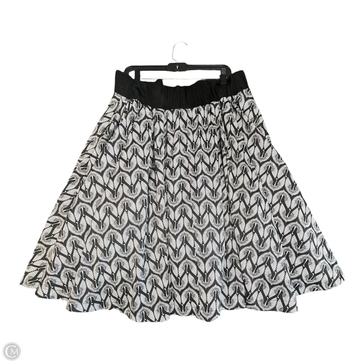 Skirt Midi By Melissa Mccarthy In Black & White, Size: 1x