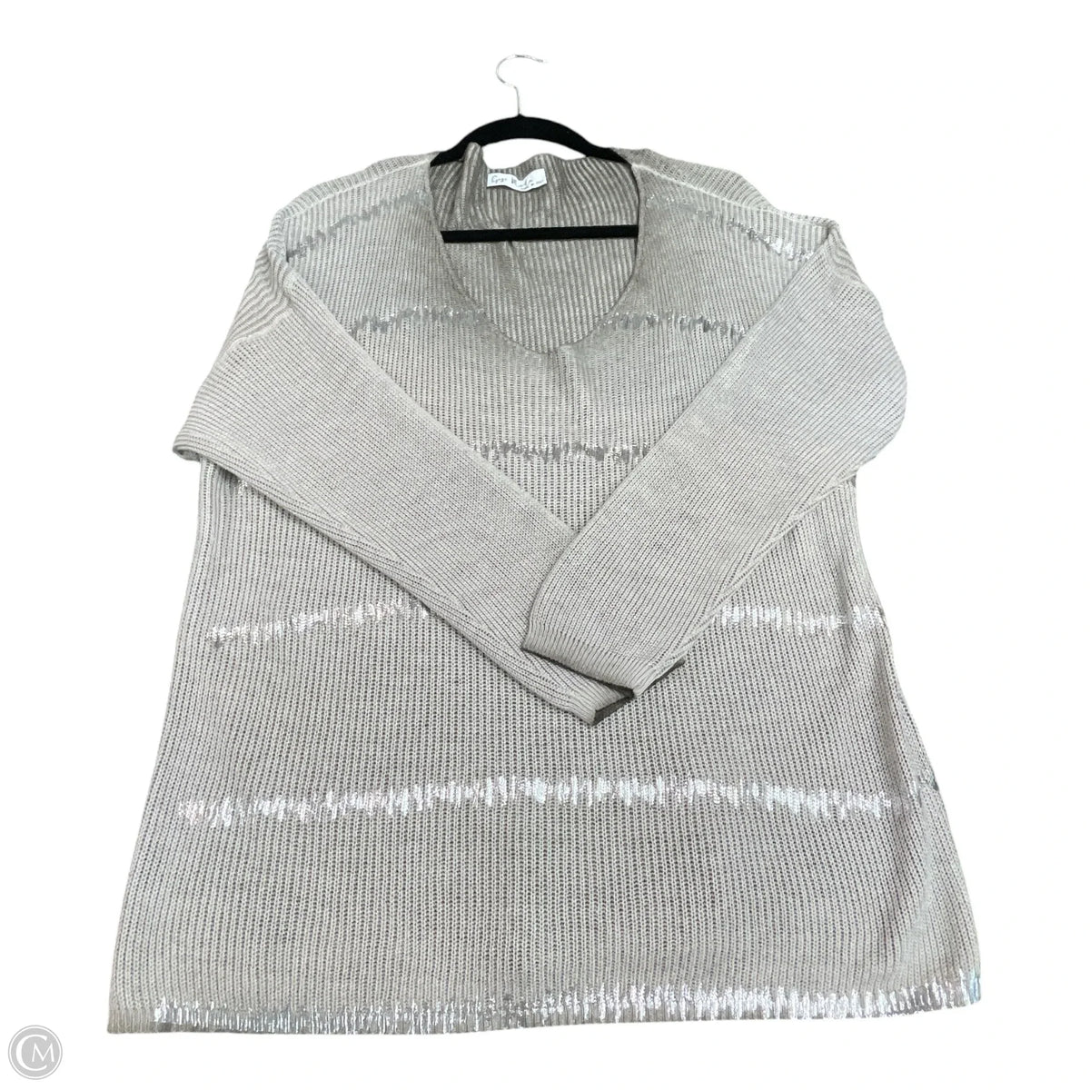 Sweater By Gigi Moda In Grey, Size: S
