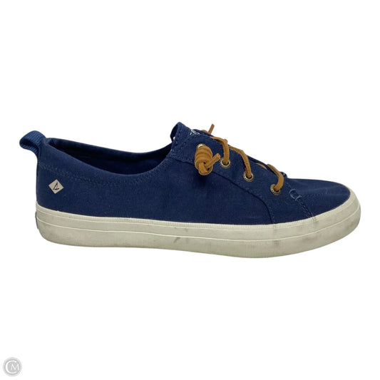 Shoes Sneakers By Sperry In Blue & Brown, Size: 8