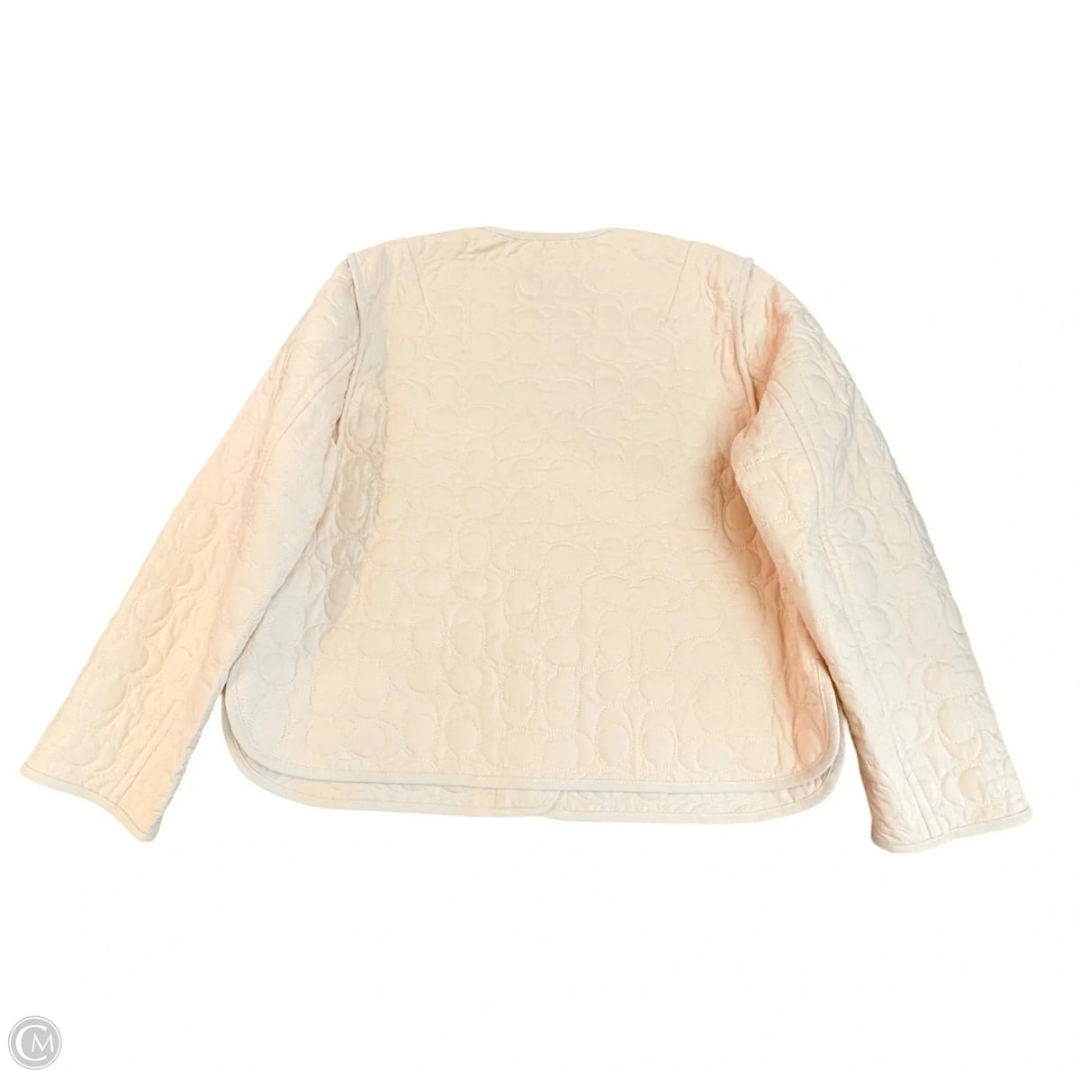 Jacket Designer By Coach In Pink, Size: S