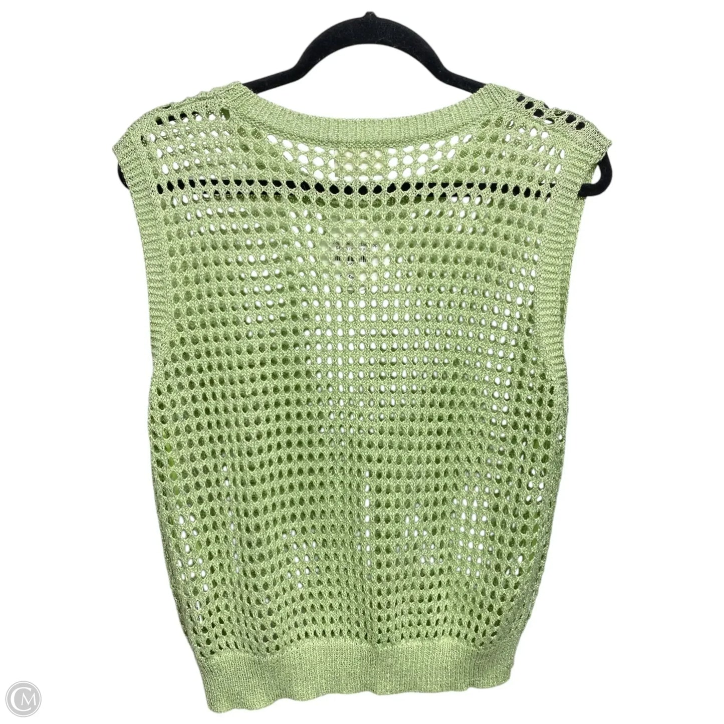 Sweater Short Sleeve By Clothes Mentor In Green, Size: M