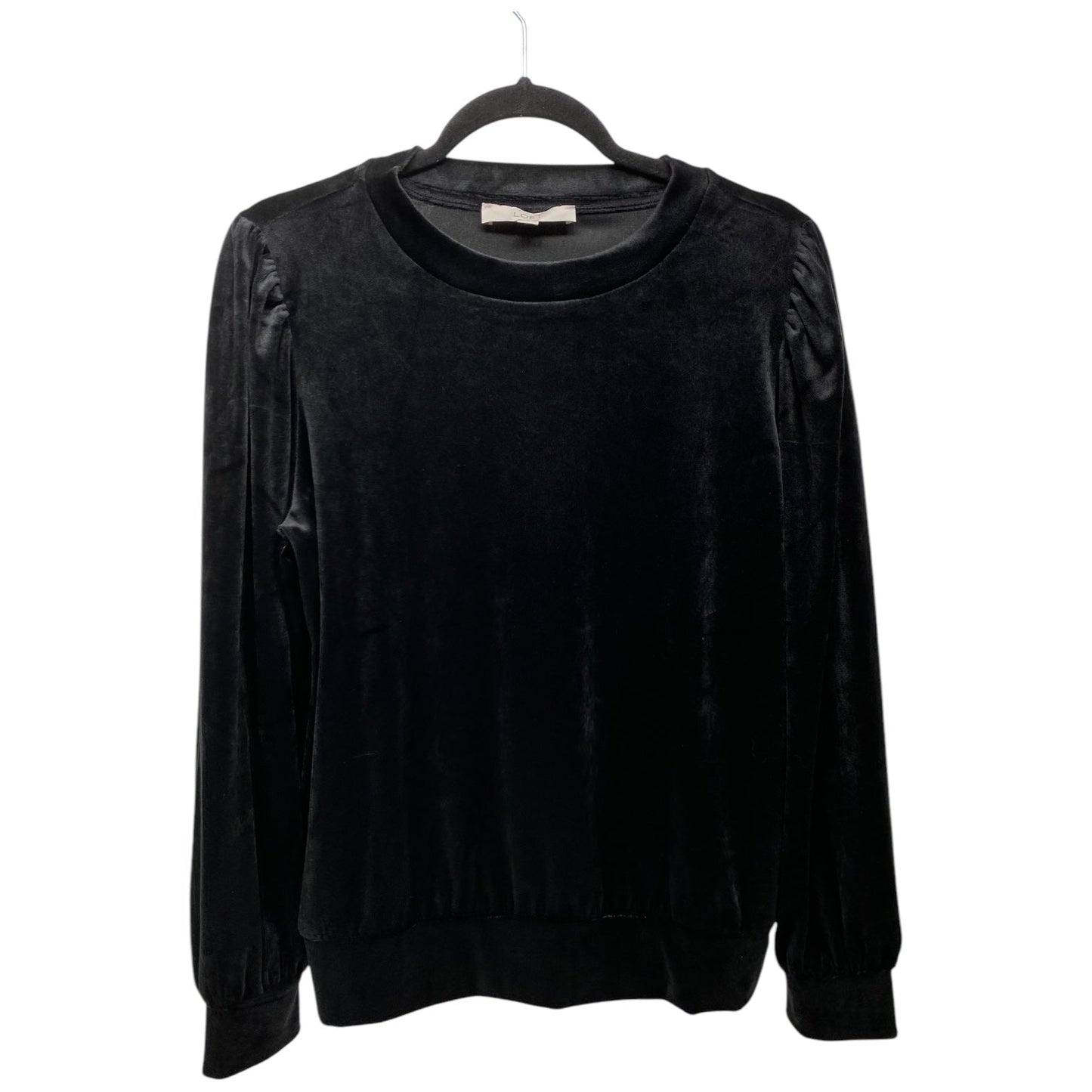 Top Long Sleeve By Loft In Black, Size: M