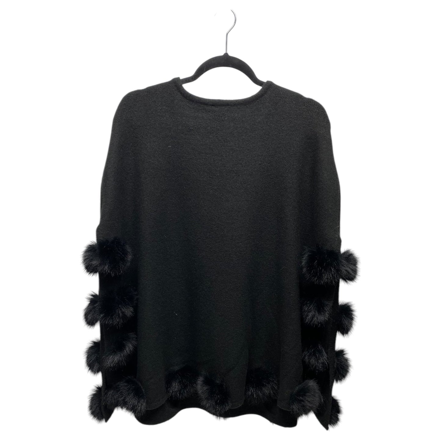 Poncho By Chicos In Black, Size: M