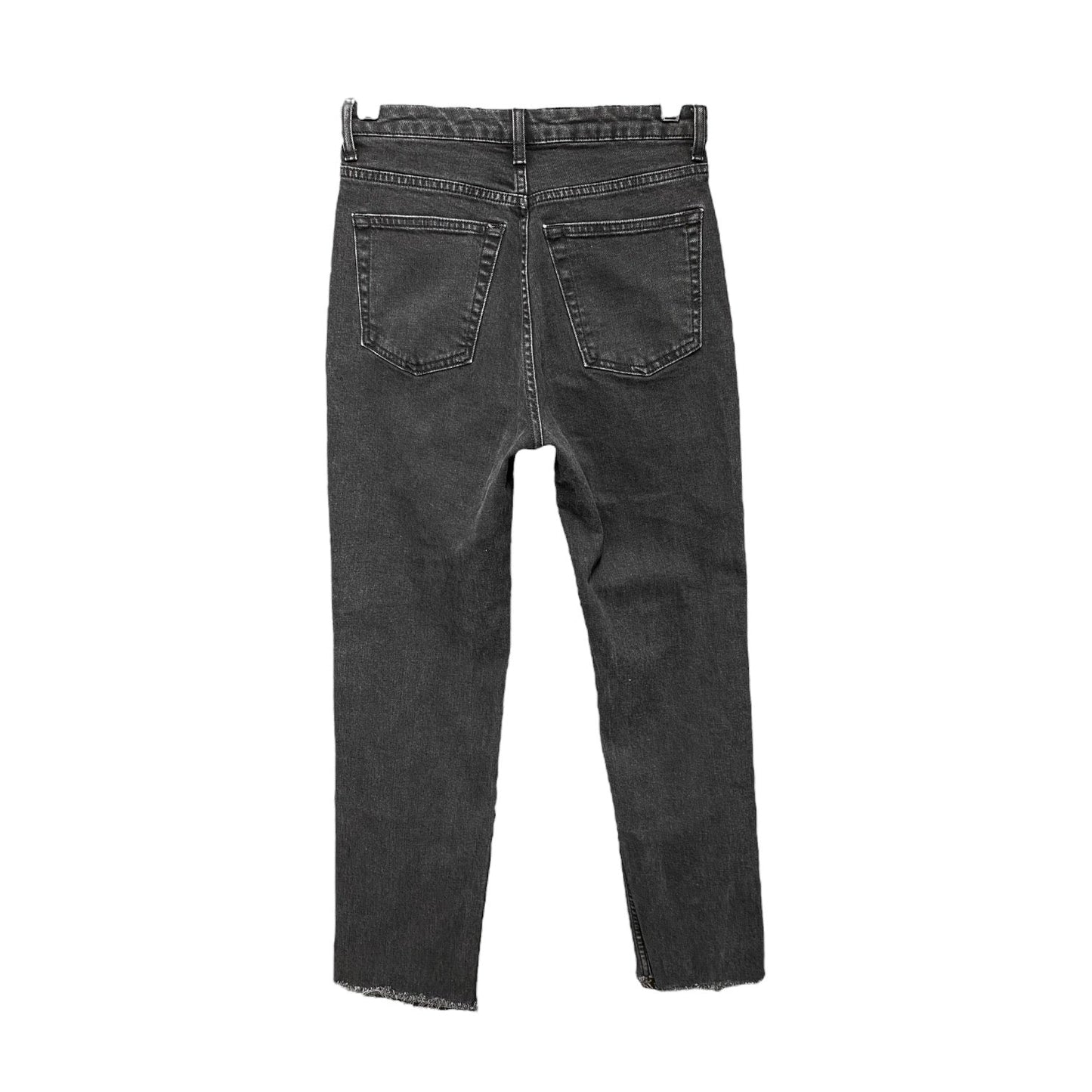 Jeans Straight By Top Shop In Black, Size: 2