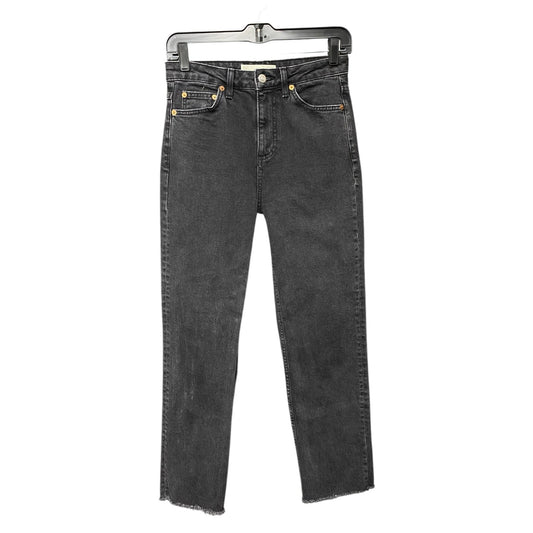 Jeans Straight By Top Shop In Black, Size: 2