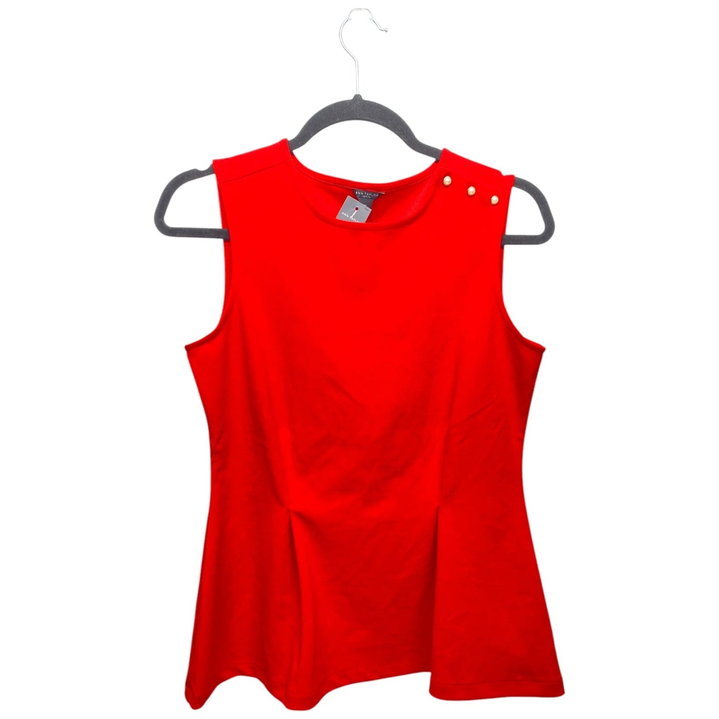 Top Sleeveless By Ann Taylor In Red, Size: Sp