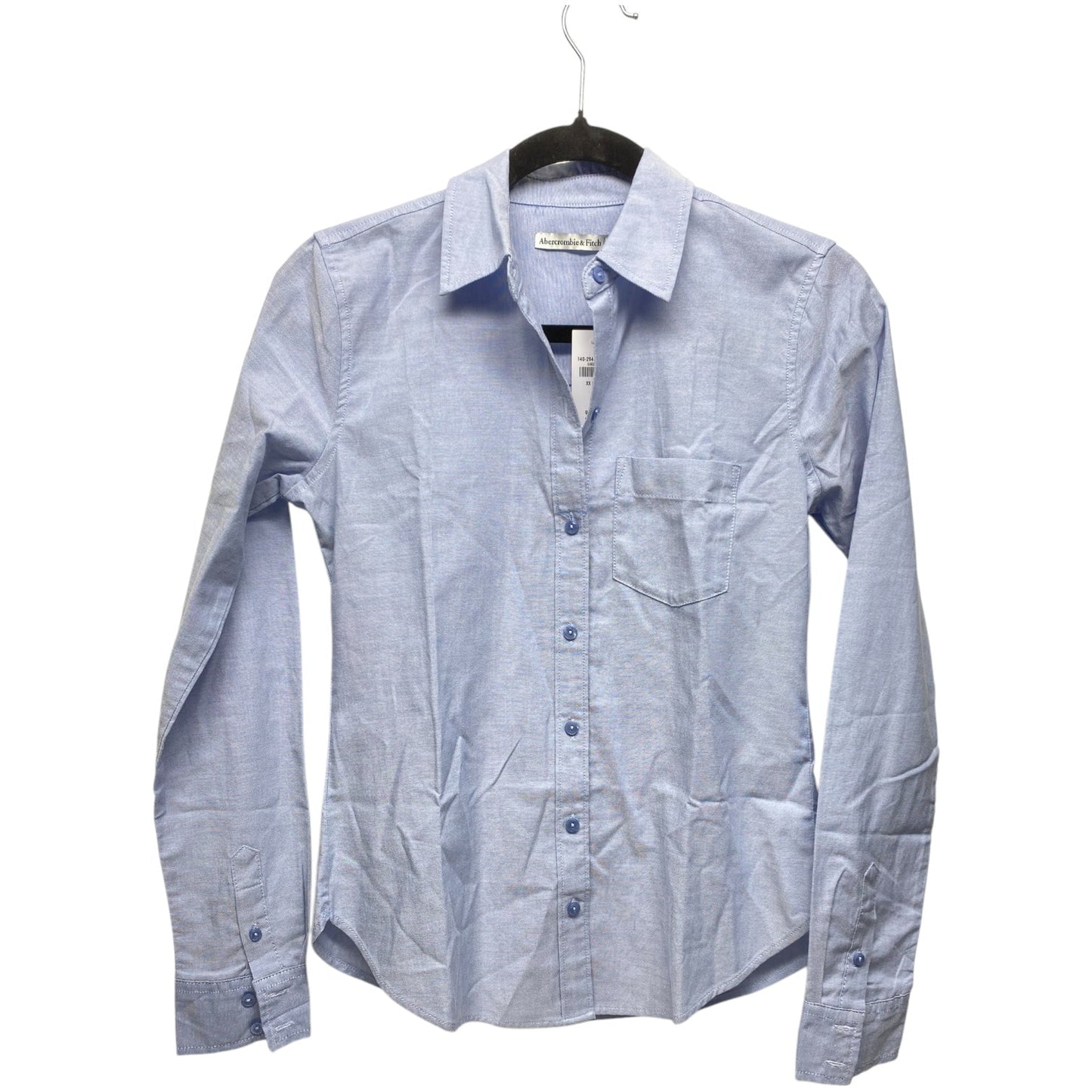 Top Long Sleeve By Abercrombie And Fitch In Blue, Size: Xxs